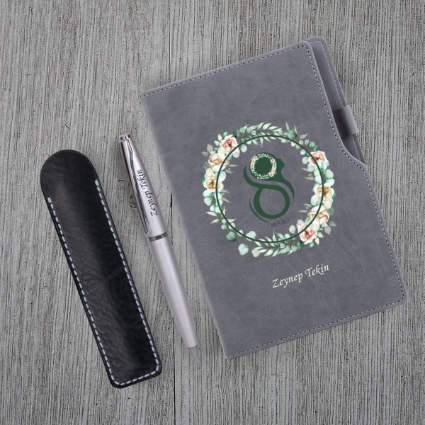 Kişiye Özel 8 Mart Dünya Kadınlar Günü Baskılı Gri Defter Gri Metal Tükenmez Kalem Seti Kişiye Özel 8 Mart Dünya Kadınlar Günü Baskılı Gri Defter Gri Metal Tükenmez Kalem Seti