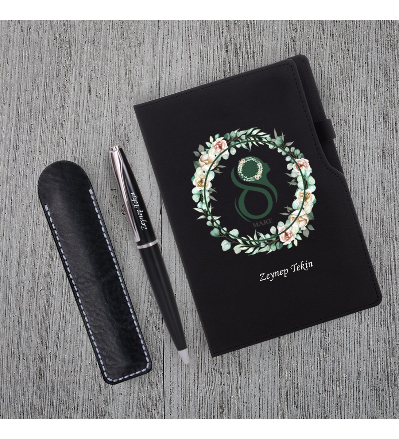 Kişiye Özel 8 Mart Dünya Kadınlar Günü Siluet Baskılı Siyah Defter Siyah Metal Tükenmez Kalem ve Kupa Seti Kişiye Özel 8 Mart Dünya Kadınlar Günü Siluet Baskılı Siyah Defter Siyah Metal Tükenmez Kalem ve Kupa Seti