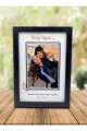 Kişiye Özel Anneler Günü Fotoğraf Baskılı En İyi Teyze Ahşap Çerçeve ve İsimli Safir Yusufcuk Kolye