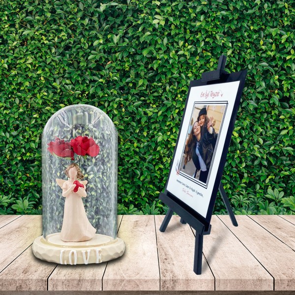 Kişiye Özel Anneler Günü Fotoğraflı En İyi Teyze Şövale & Aşk Perisi Fanus Kişiye Özel Anneler Günü Fotoğraflı En İyi Teyze Şövale & Aşk Perisi Fanus