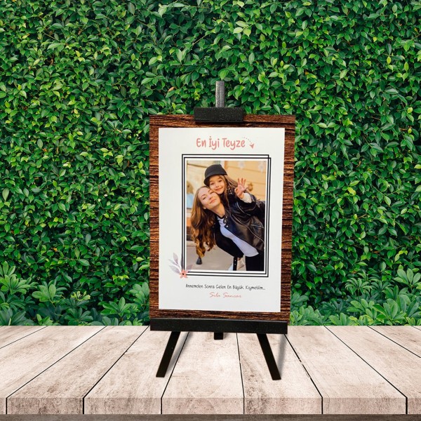 Kişiye Özel Anneler Günü Fotoğraflı En İyi Teyze Şövale & Işıklı Kalp Tutan Melek Cam Fanus Kişiye Özel Anneler Günü Fotoğraflı En İyi Teyze Şövale & Işıklı Kalp Tutan Melek Cam Fanus