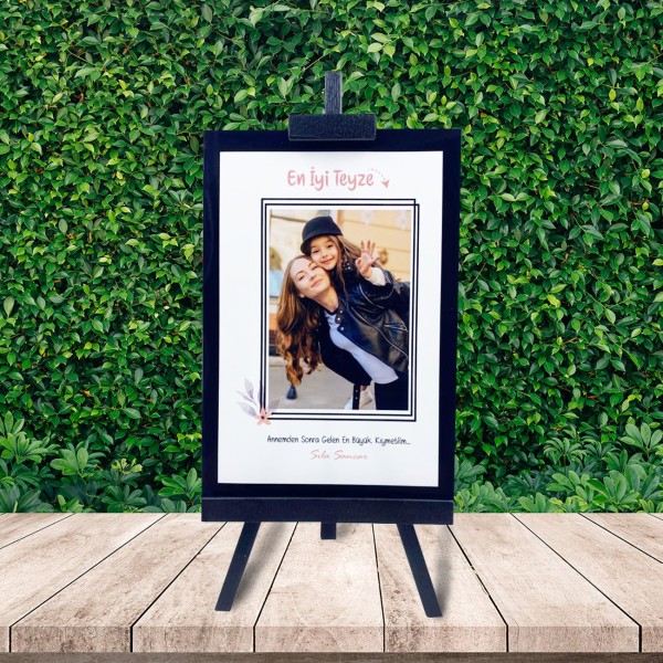 Kişiye Özel Anneler Günü Fotoğraflı En İyi Teyze Şövale & Işıklı Yonca Tutan Şans Yonca Figürlü Melek Cam Fanus Kişiye Özel Anneler Günü Fotoğraflı En İyi Teyze Şövale & Işıklı Yonca Tutan Şans Yonca Figürlü Melek Cam Fanus