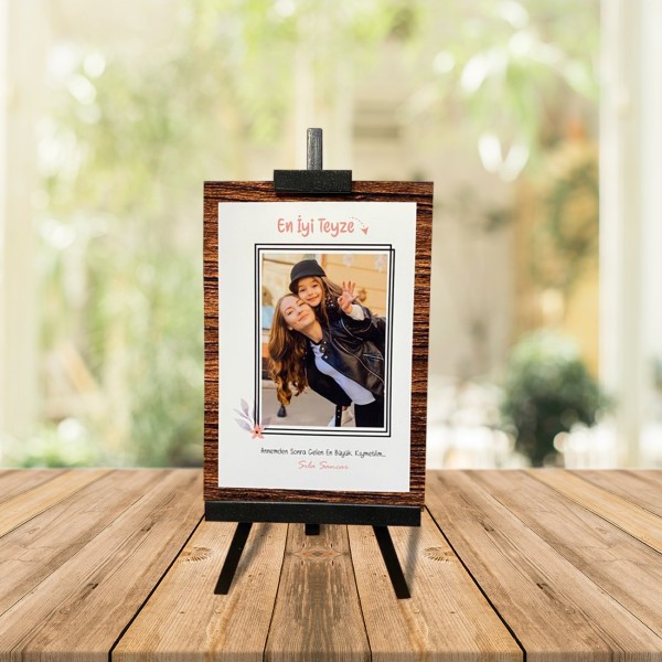 Kişiye Özel Anneler Günü Fotoğraflı En İyi Teyze Şövale ve Firuze Yusufcuk Kolye Kişiye Özel Anneler Günü Fotoğraflı En İyi Teyze Şövale ve Firuze Yusufcuk Kolye