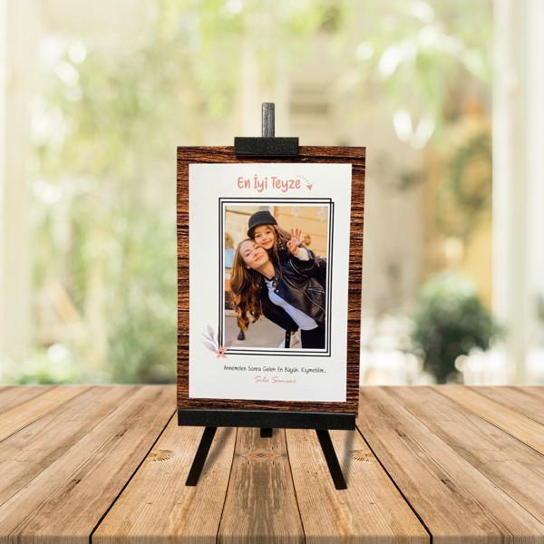 Kişiye Özel Anneler Günü Fotoğraflı En İyi Teyze Şövale ve İsimli Safir Yusufcuk Kolye Kişiye Özel Anneler Günü Fotoğraflı En İyi Teyze Şövale ve İsimli Safir Yusufcuk Kolye