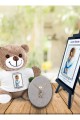 Kişiye Özel Anneler Günü Fotoğraflı Şövale & İsimli Sonsuzluk Çifti  Kolye ve Tişörtlü Peluş Ayıcık