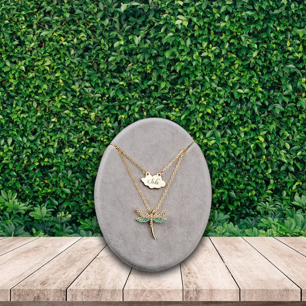 Kişiye Özel Firuze Yusufcuk Kolye ve Işıklı Yonca Tutan Şans Yonca Figürlü Melek Cam Fanus Kişiye Özel Firuze Yusufcuk Kolye ve Işıklı Yonca Tutan Şans Yonca Figürlü Melek Cam Fanus