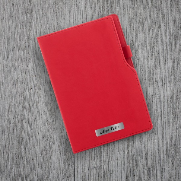 Kişiye Özel Kırmızı Defter Kırmızı Metal Tükenmez Kalem Seti Kişiye Özel Kırmızı Defter Kırmızı Metal Tükenmez Kalem Seti