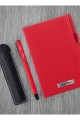 Kişiye Özel Kırmızı Defter ve Kırmızı Roller Kalem Seti Kişiye Özel Kırmızı Defter ve Kırmızı Roller Kalem Seti