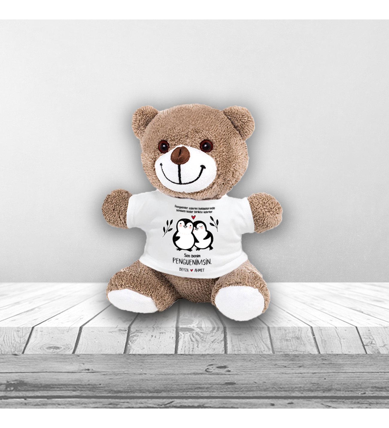 Kişiye Özel Peluş Ayıcık Ve Kupa Seti Kişiye Özel Peluş Ayıcık Ve Kupa Seti