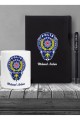 Kişiye Özel Polis Temalı UV Baskılı Siyah Defter & Siyah Roller Kalem ve Kupa Seti Kişiye Özel Polis Temalı UV Baskılı Siyah Defter & Siyah Roller Kalem ve Kupa Seti