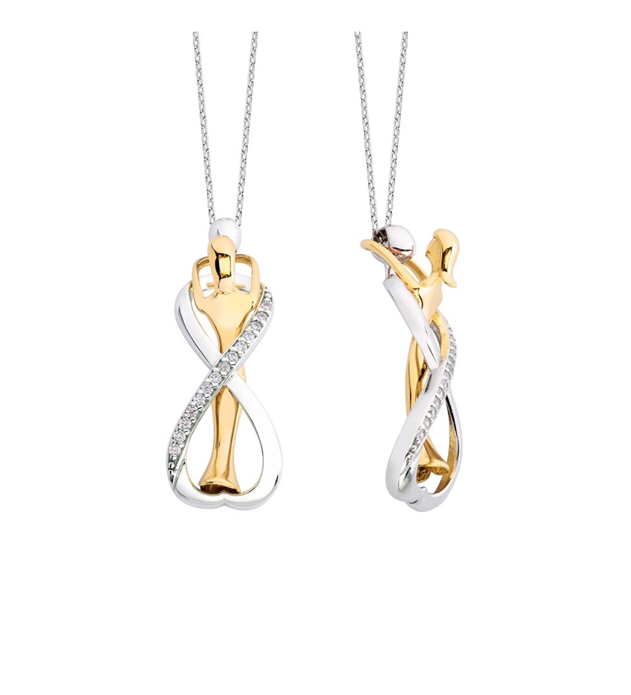 Kişiye Özel Üç Boyut Baskılı Peluş Sonsuzluk Çifti Kolye Kişiye Özel Üç Boyut Baskılı Peluş Sonsuzluk Çifti Kolye