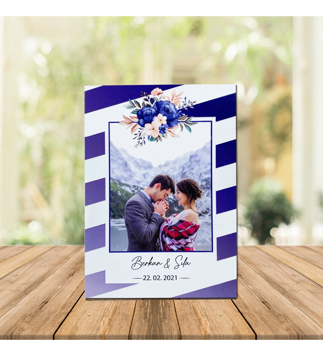 Kişiye Özel UV Baskılı Fotoğraflı Ahşap Çerçeve & Peluş Ayıcık ve Firüze Yusufcuk Kolye Kişiye Özel UV Baskılı Fotoğraflı Ahşap Çerçeve & Peluş Ayıcık ve Firüze Yusufcuk Kolye