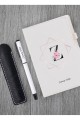 Kişiye Özel UV Baskılı Harfli Beyaz Defter Kalem Kupa Seti Kişiye Özel UV Baskılı Harfli Beyaz Defter Kalem Kupa Seti