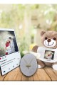 Kişiye Özel UV Baskılı Instagram Ahşap Çerçeve & Peluş Ayıcık ve Firuze Yusufcuk Kolye