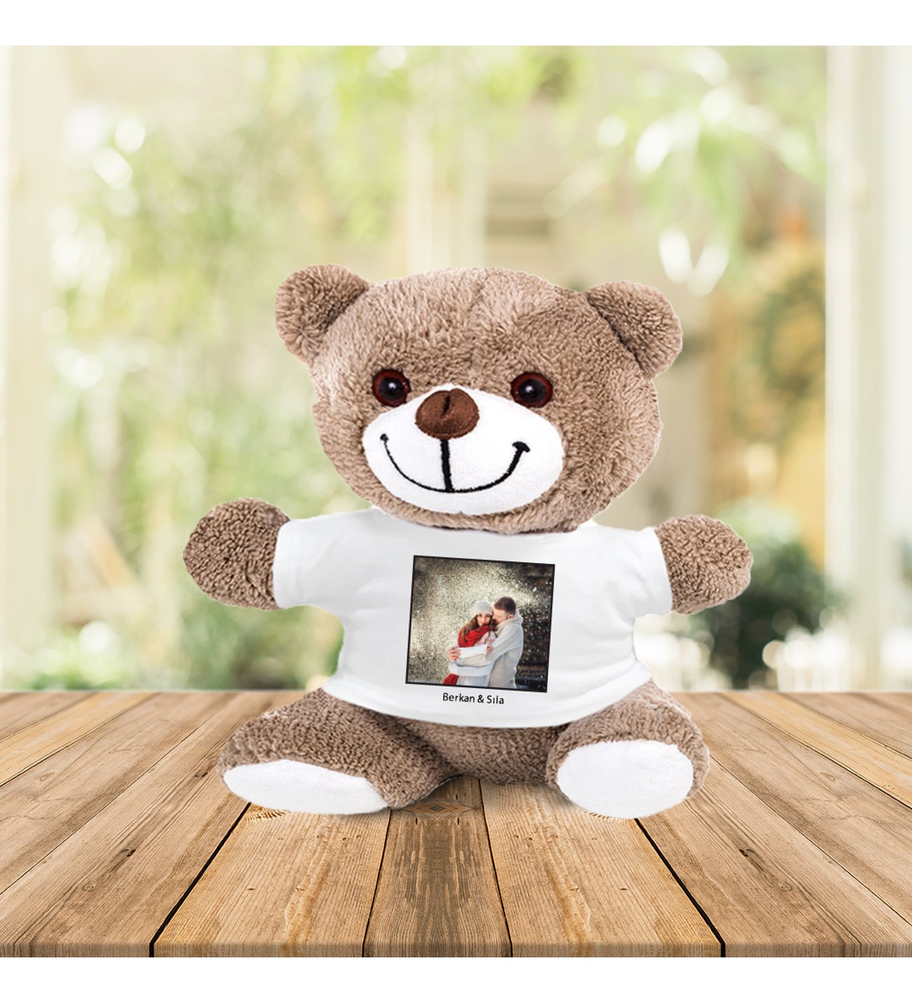 Kişiye Özel UV Baskılı Instagram Ahşap Çerçeve & Peluş Ayıcık ve İsimli Ruby Yusufcuk Kolye Kişiye Özel UV Baskılı Instagram Ahşap Çerçeve & Peluş Ayıcık ve İsimli Ruby Yusufcuk Kolye