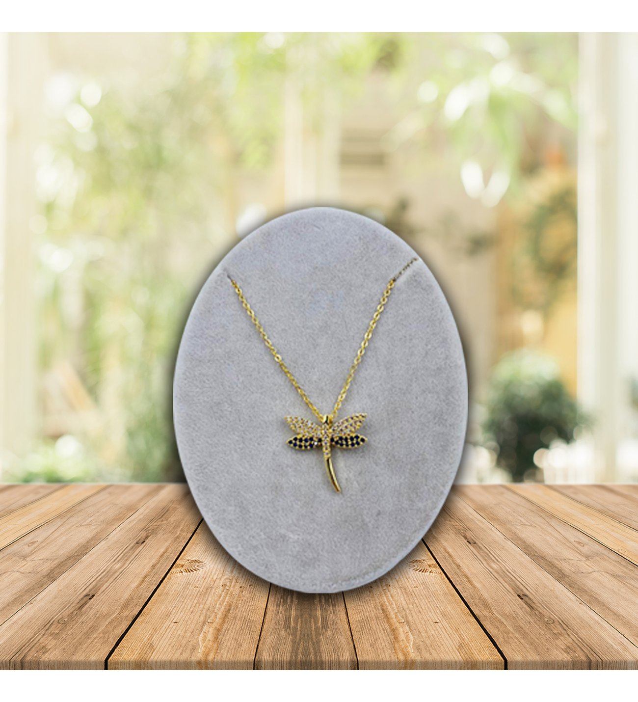 Kişiye Özel UV Baskılı Instagram Ahşap Çerçeve & Peluş Ayıcık ve Safir Yusufcuk Kolye