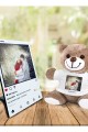 Kişiye Özel UV Baskılı Instagram Ahşap Çerçeve ve Peluş Ayıcık