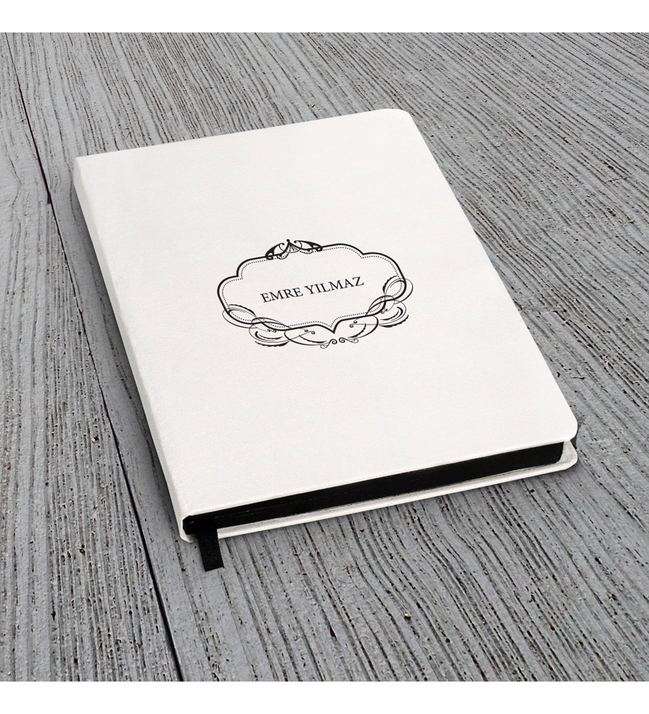 Kişiye Özel UV Baskılı Klasik Model Beyaz Defter ve Beyaz Tükenmez Kalem Kişiye Özel UV Baskılı Klasik Model Beyaz Defter ve Beyaz Tükenmez Kalem