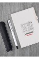 Kişiye Özel UV Baskılı Mühendis Temalı Beyaz Defter & Beyaz  Roller Kalem ve Kupa Seti