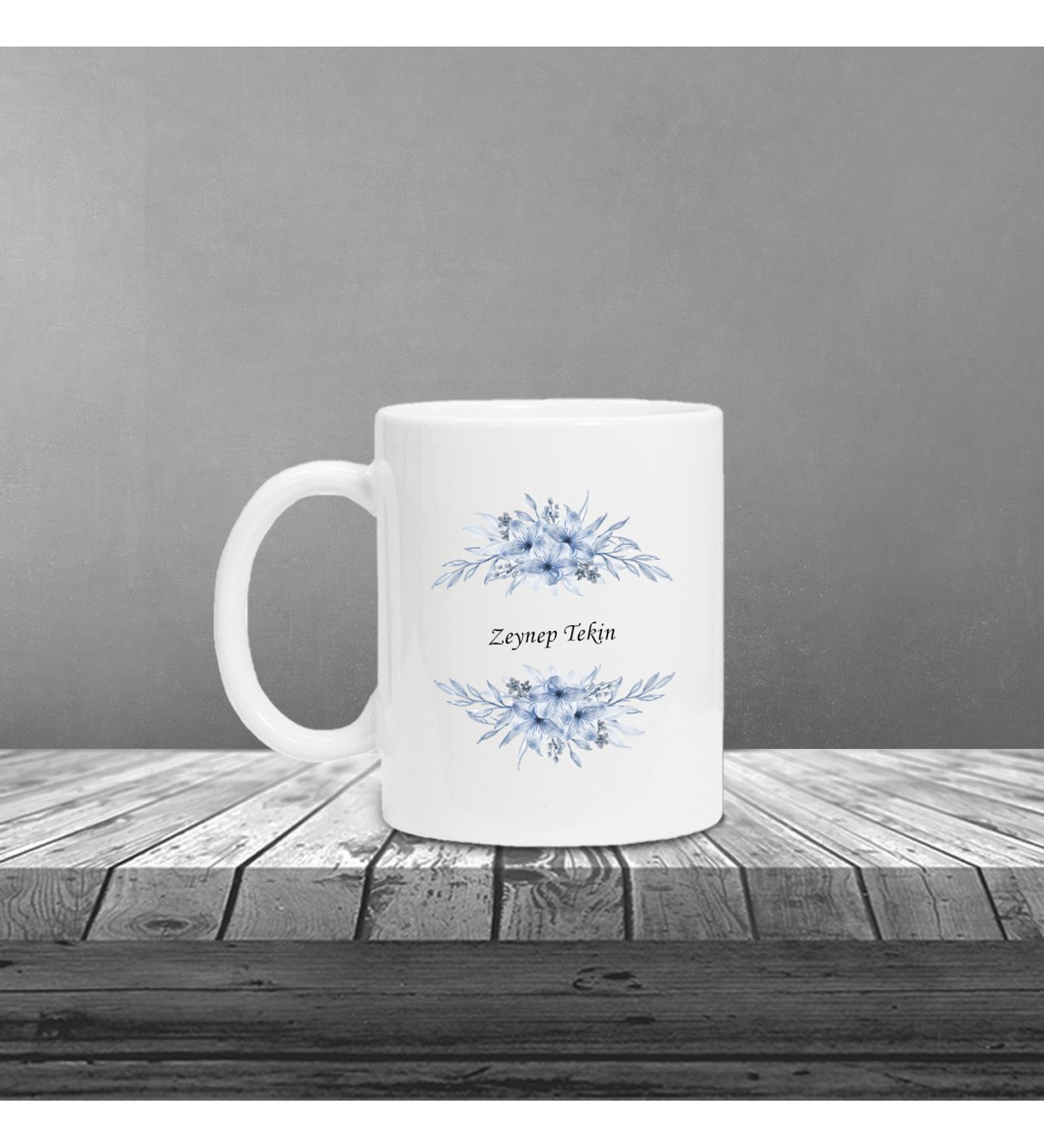 Kişiye Özel UV Çiçekli Siyah Defter Kalem Kupa Seti Kişiye Özel UV Çiçekli Siyah Defter Kalem Kupa Seti