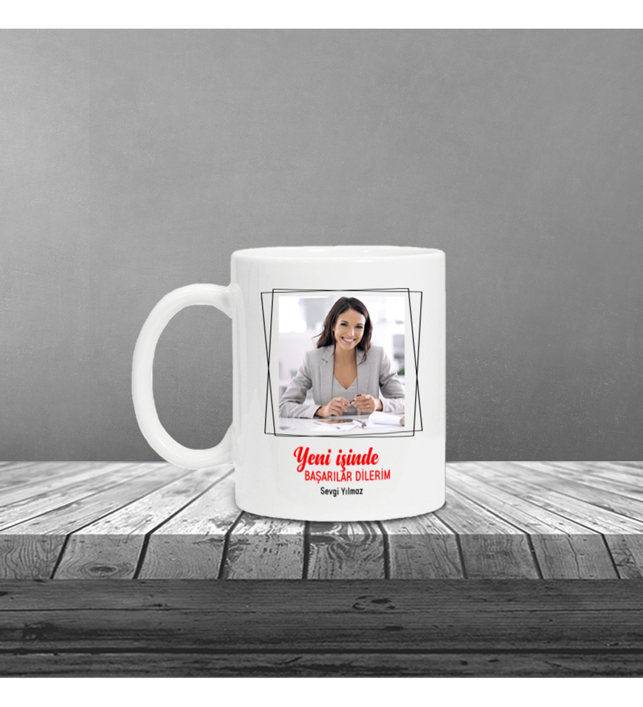 Kişiye Özel Yeni İş Temalı Beyaz Defter & Beyaz Roller Kalem ve Kupa Seti